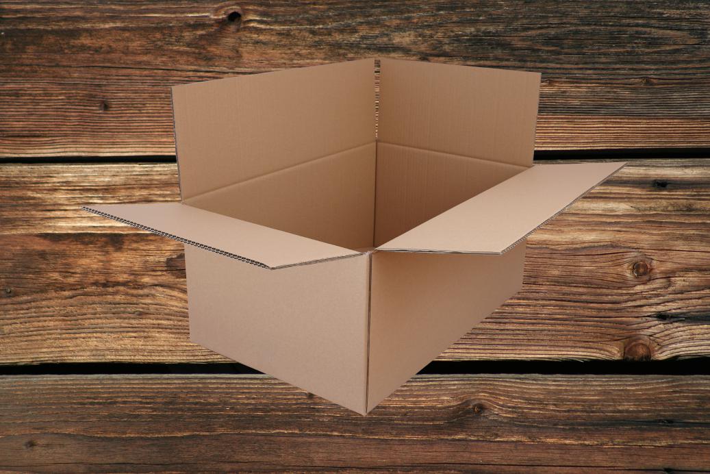 Faltkartons 586x380x250 mm Doppelwelle Braun